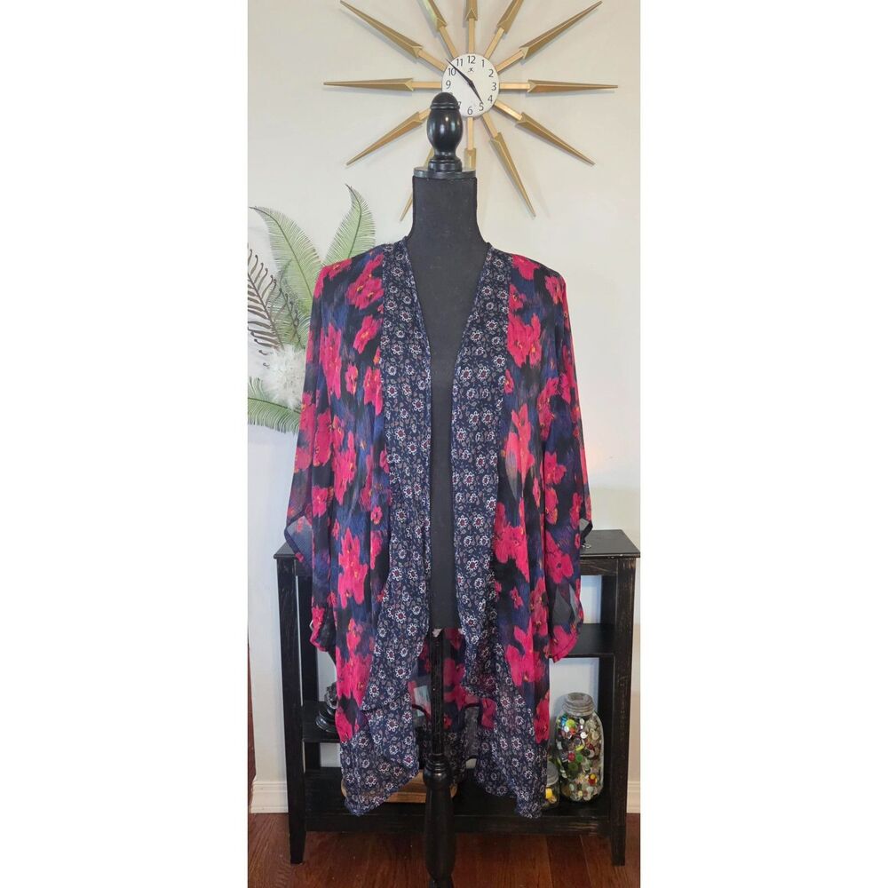 Hollister Mixed Floral Print Kimono – One Size